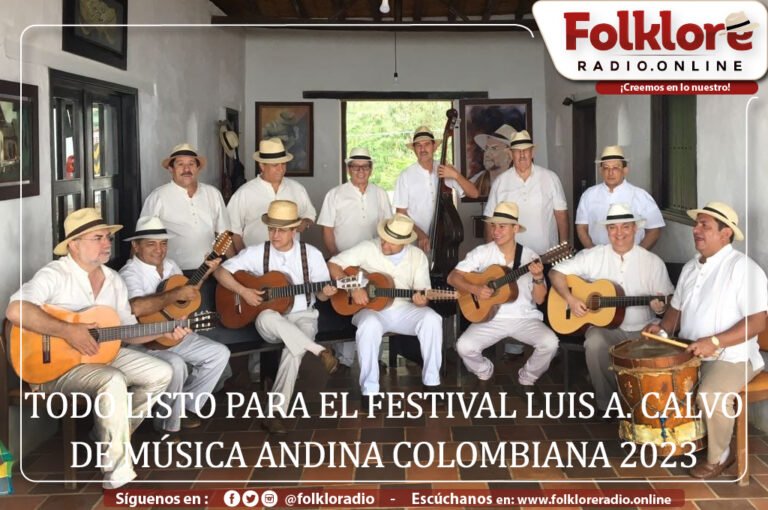 Todo listo para el Festival Luis A. Calvo de Música Andina Colombiana en Bucaramanga